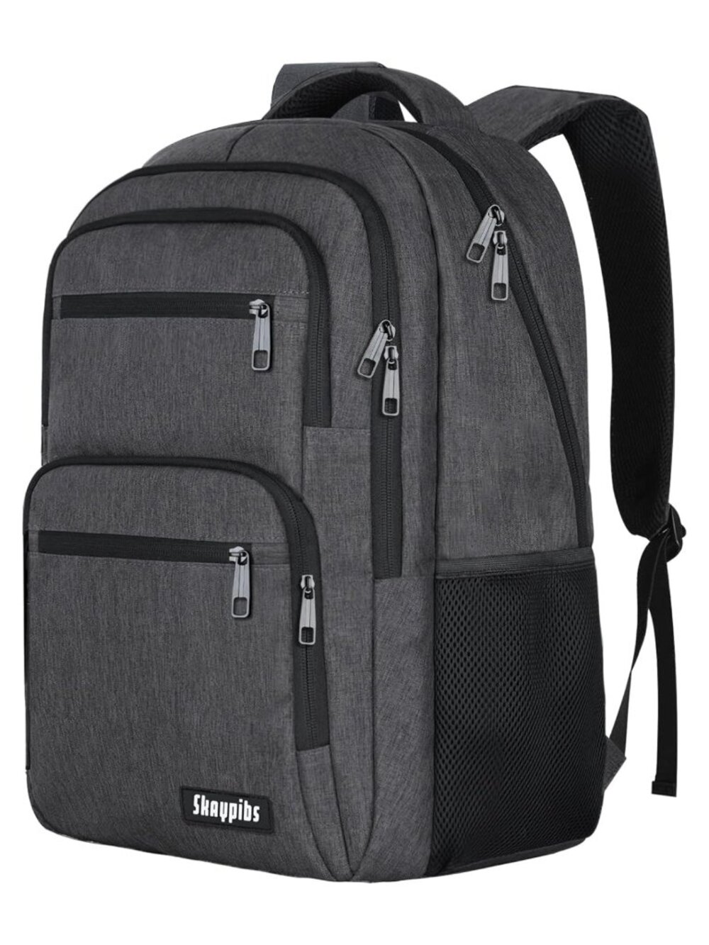 15.6 inch Laptop Backpack Water Resistant Polyester School Travel Bookbag